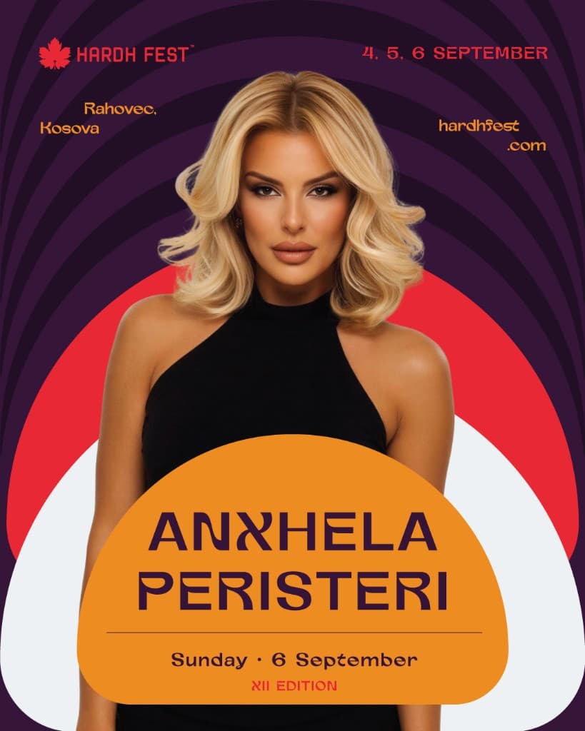 Anxhela Peristeri comes to Hardh Fest 2026 — Sunday, 6 September