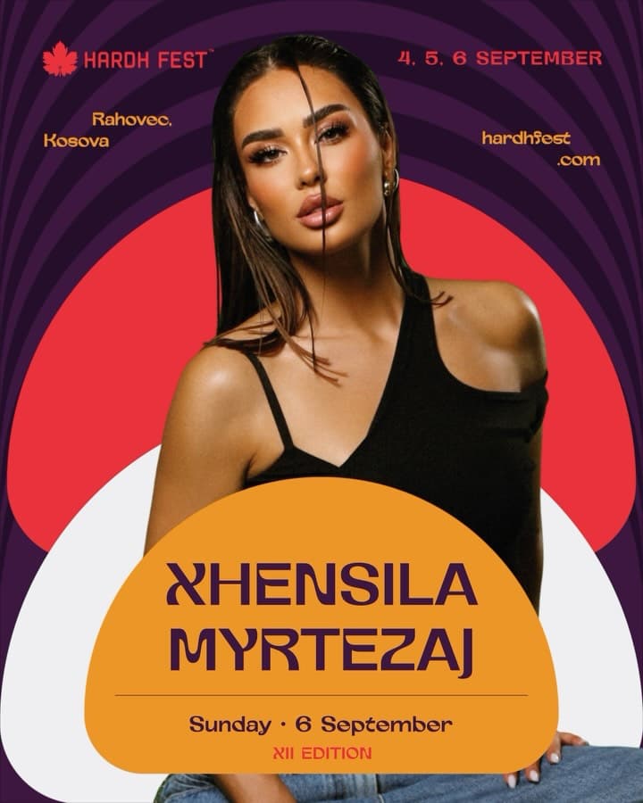 Xhensila Myrtezaj comes to Hardh Fest 2026 — Sunday, 6 September