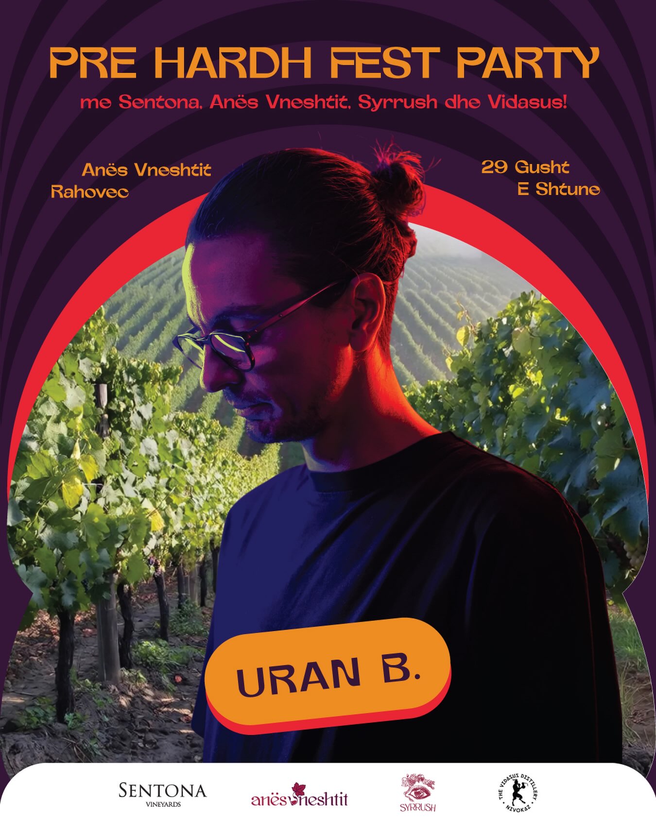 Pre Hardh Fest Party me DJ Uran B — Shtunë, 29 Gusht, te Anës Vneshtit